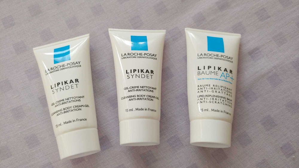 Набор пробников, бальзам очищающий, крем гель, La Roche Posay