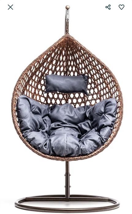 Kokon brazowy , fotel wiszacy, z poduszka , super jakosc dostawa