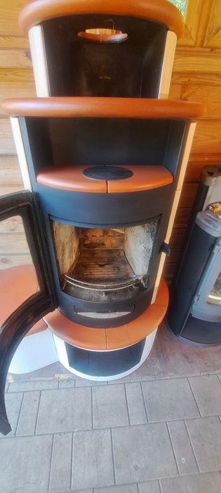 Piec kominkowy kominek koza 9 KW z kaflami