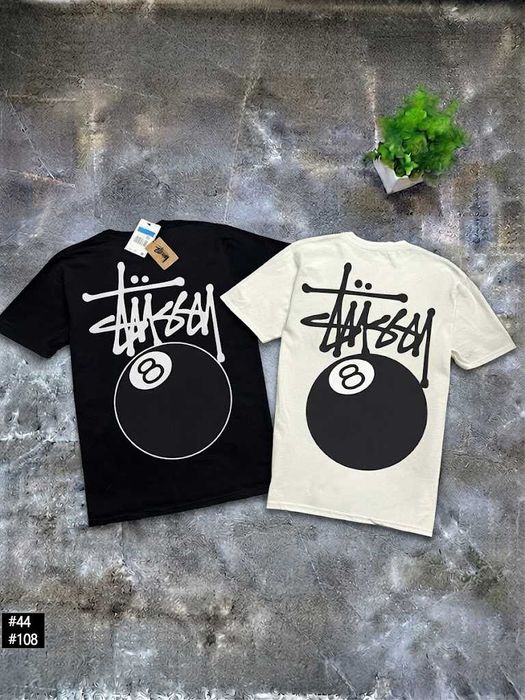 XS S M L XL XXL » Нова Футболка Stussy 8 Ball Te » Стусси Восьмерка Великий Принт