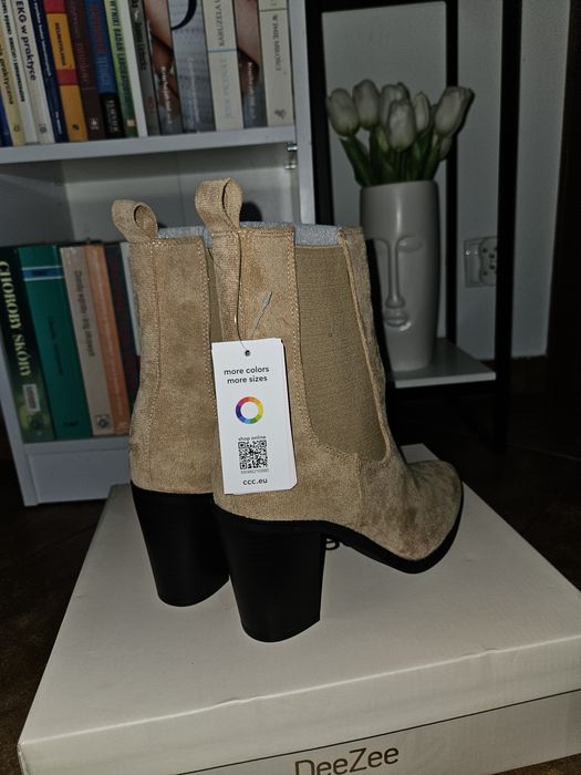 Botki DeeZee jasny braz