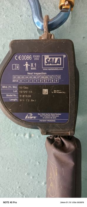 Urządzenie samohamowne 3M™ DBI-SALA® Nano-Lok™,