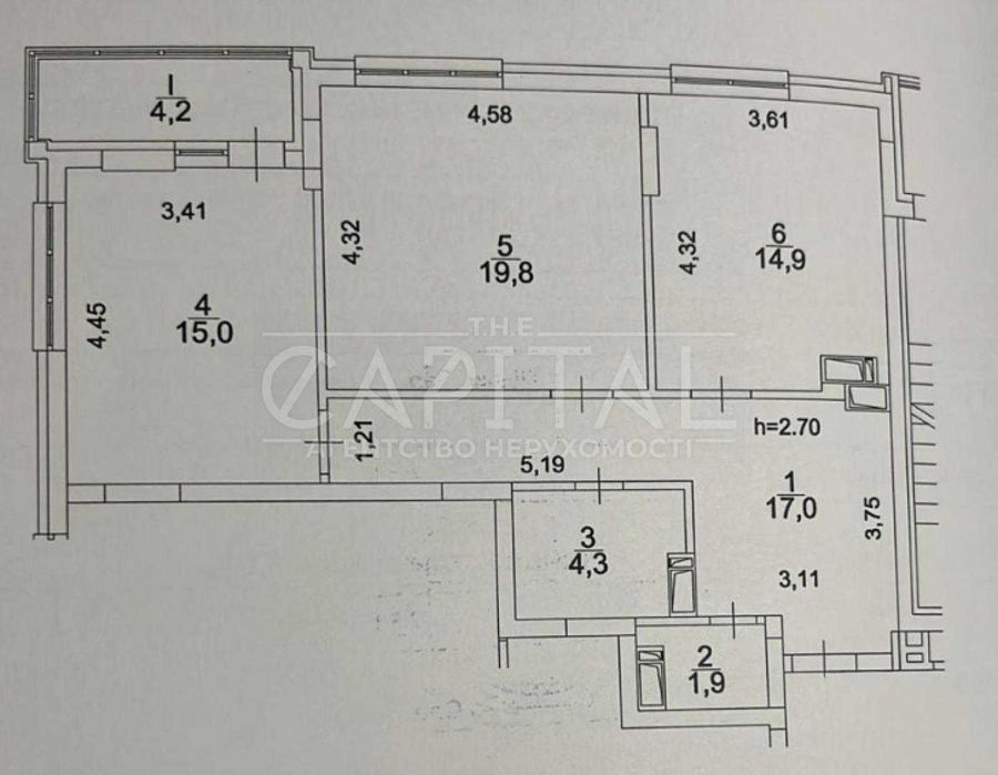 Продаж / Квартира / Вишгородська 45Ж / Паркове місто / 77.1м2