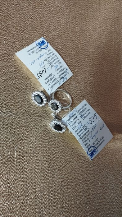 Набір срібних прикрас