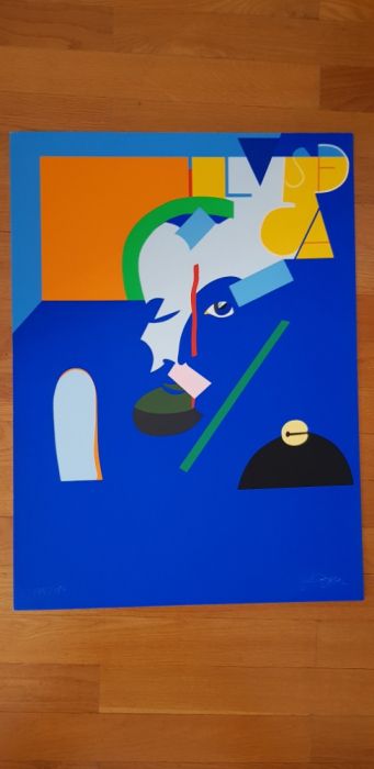 Luiz de Camões, serigrafia de Júlio Pomar