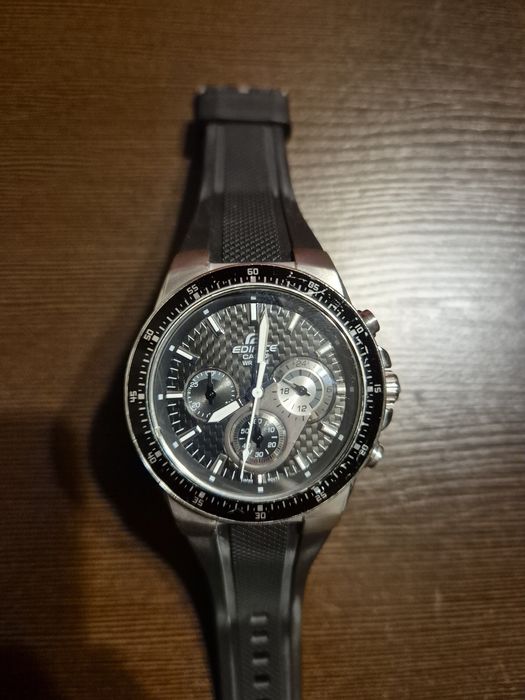 Casio Edifice EF-552-1AVEF – chronograf | nowy pasek