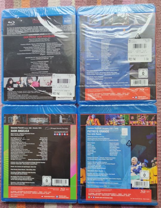 Óperas Blu-Ray - Puccinni, Melani, Donizetti, Henze