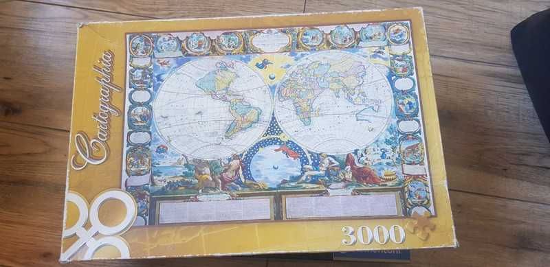 puzzle, 3000, cartographia