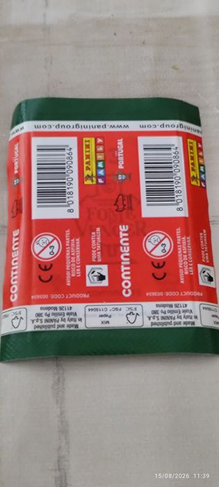 10 saquetas Panini Fome de Vencer – Continente, seladas
