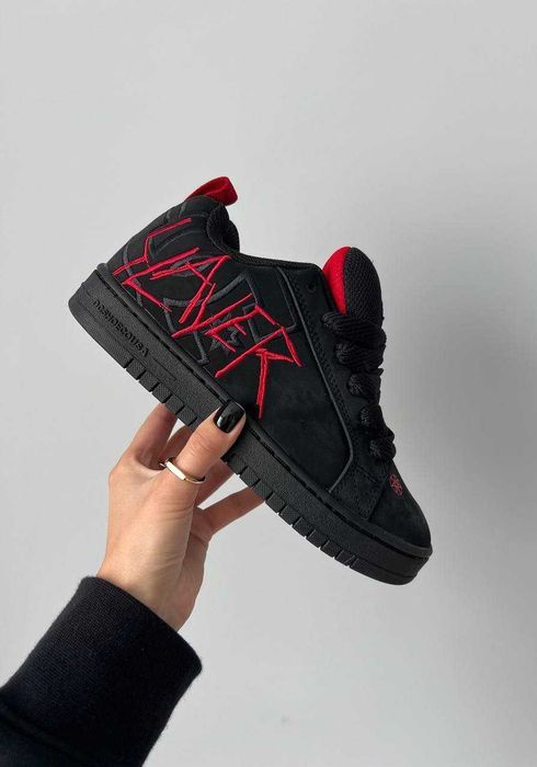 !SALE! DC x Slayer Court Graffik Black/Red 36 37 38 39 40 41 42 43 44