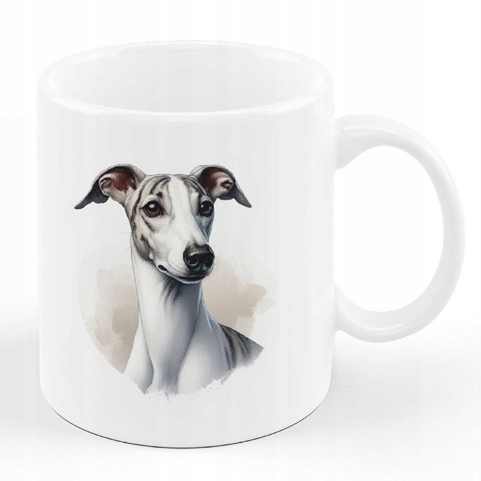 Kubek Pies Whippet ceramika 330 ml