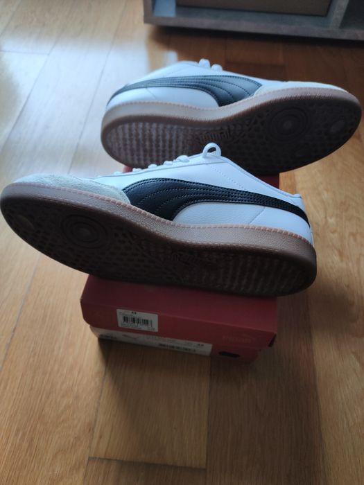 Sapatilhas tenis Puma original 9t brancos casual terraces