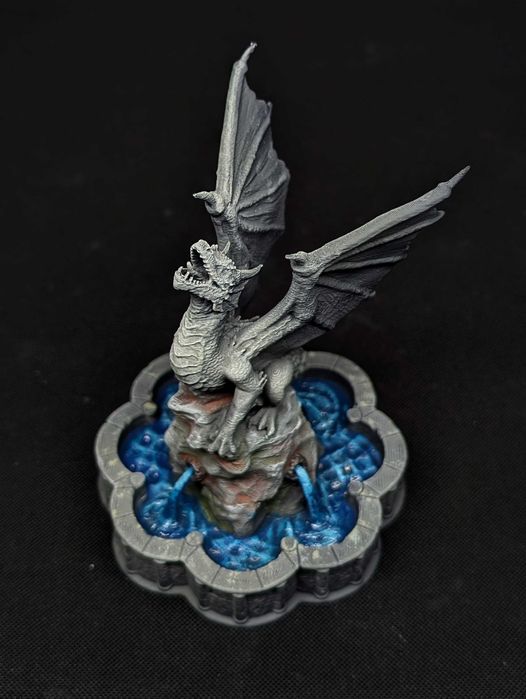 Dragon Fountain - tereny, domki do gier bitewnych druk 3D FDM
