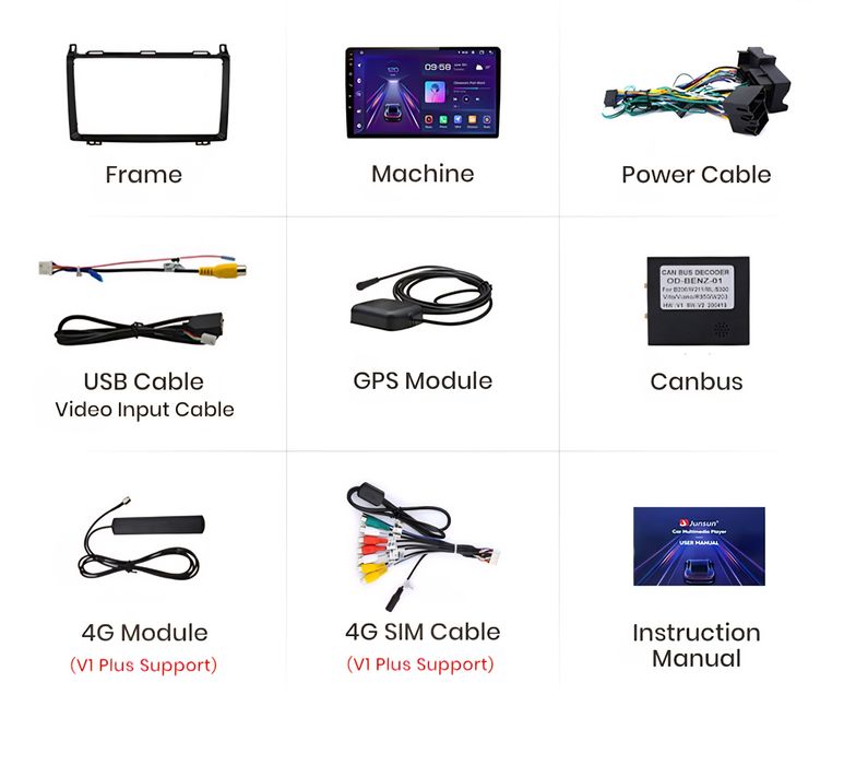 Radio nawigacja MERCEDES A B Sprinter Vito Viano VW Crafter ANDROIDQ