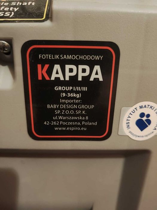 Fotelik samochodowy Espiro Kappa