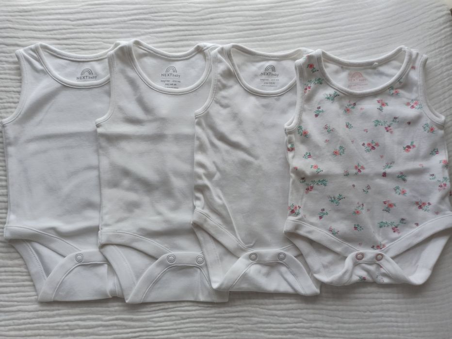 Body Next 56 białe bez rękaw podkoszulek basic