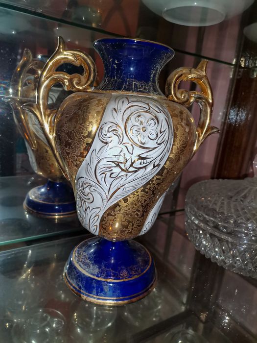 Jarra / Vaso Antigo Faiança Alcobaça Raul da Bernarda (RB 1078)