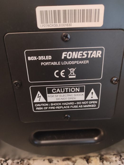 Coluna Bluetooth  c/ luzes   usada 1 vez