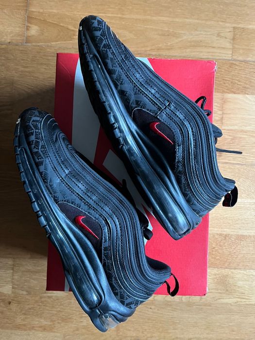 Nike air Max 97 all-over print black red