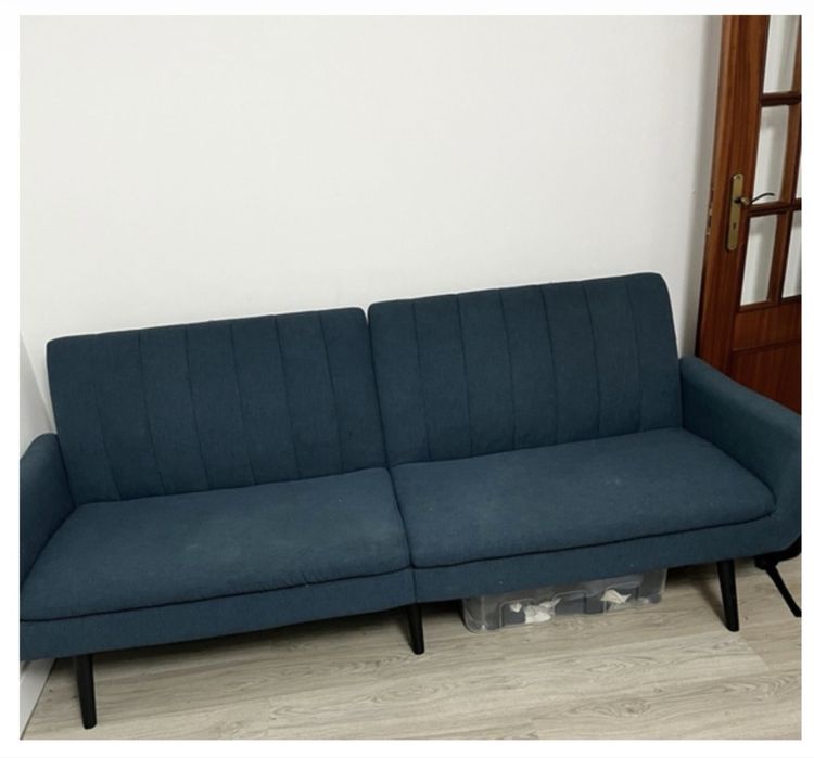 Sofá-cama comprido