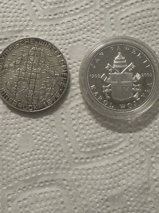 Monety medale numizmaty Jan Paweł II ,Schilling
