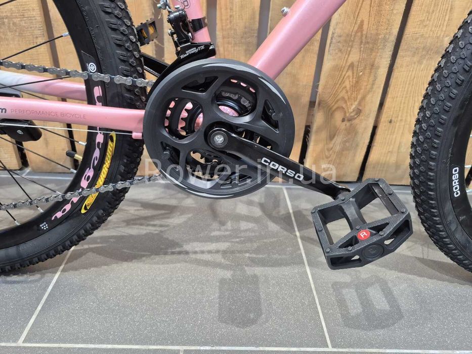 Алюмінієвий велосипед 26 AL Corso «INTEGRA» NG-26502 алюміній 15", (к-т SHIMANO) рожево-білий