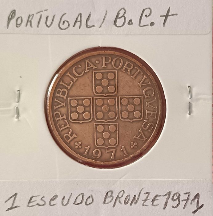 4 Moedas de 1 escudo da República Portuguesa