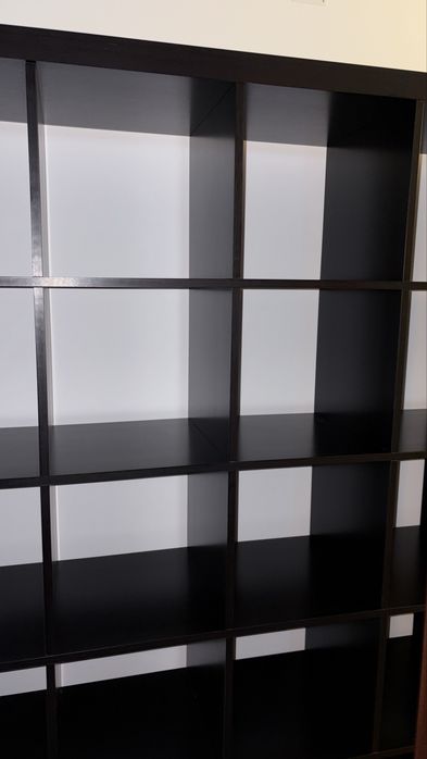 Estante KALLAX - 25 cubos - 184x184 - preto castanho