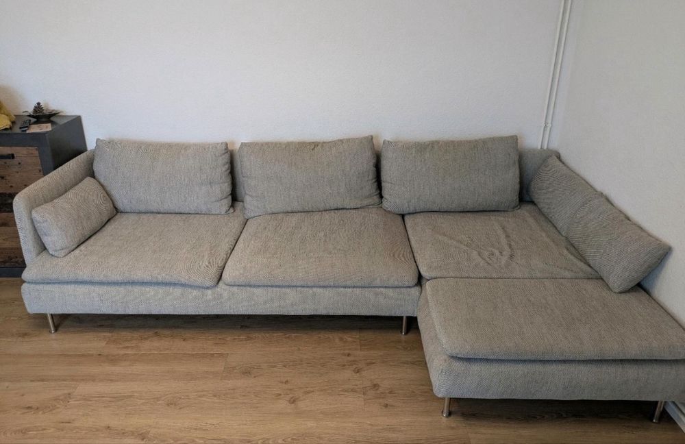 Ładny narożnik Ikea Soderhamn szary dowóz wysyłka