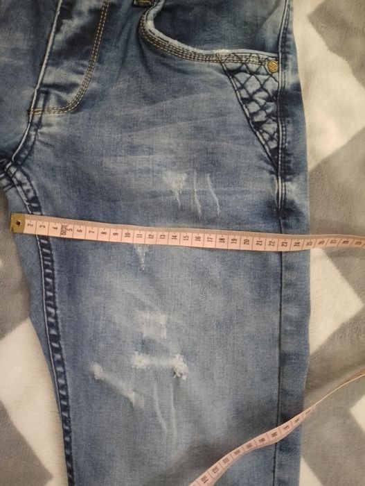 Jeansy męskie niebieskie