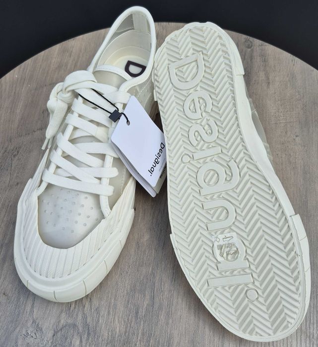 Desigual sneakersy damskie - kremowe 40