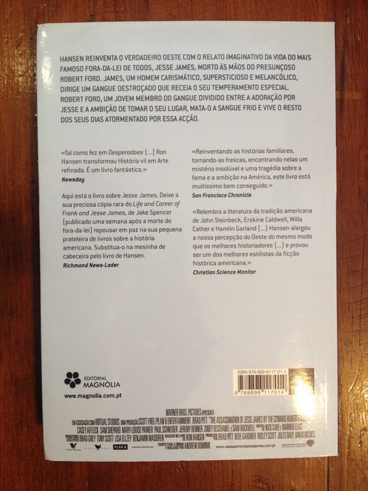 Ron Hansen - O assassínio de Jesse James pelo cobarde Robert Ford