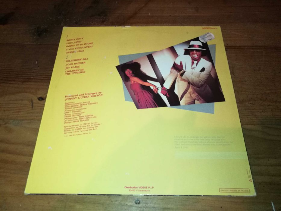 JOHNNY  GUITAR WATSON  - Love Jones   (ED Francesa-1980) LP