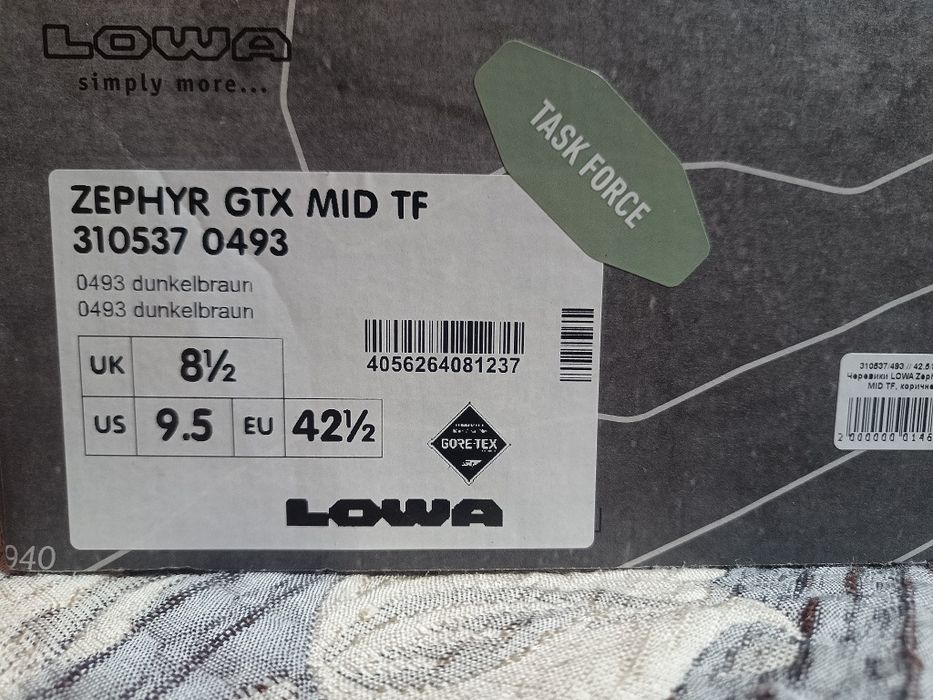 Оригінальні LOWA Zephyr GTX MID TF