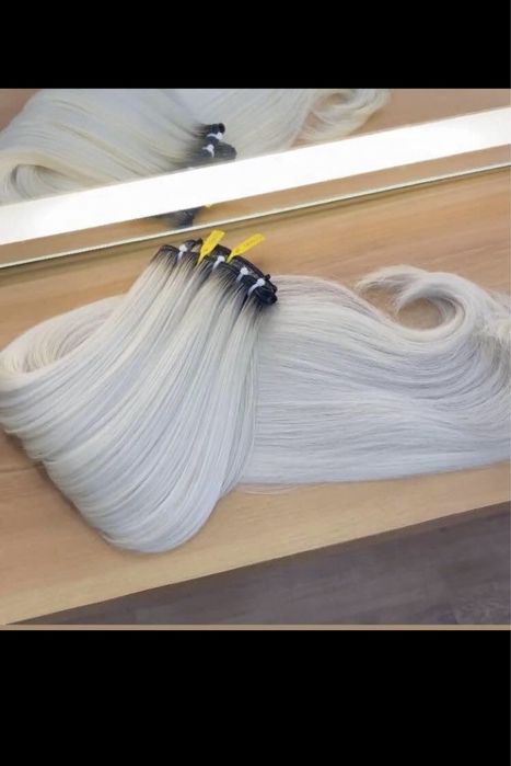 Extensao loira para cabelo humano