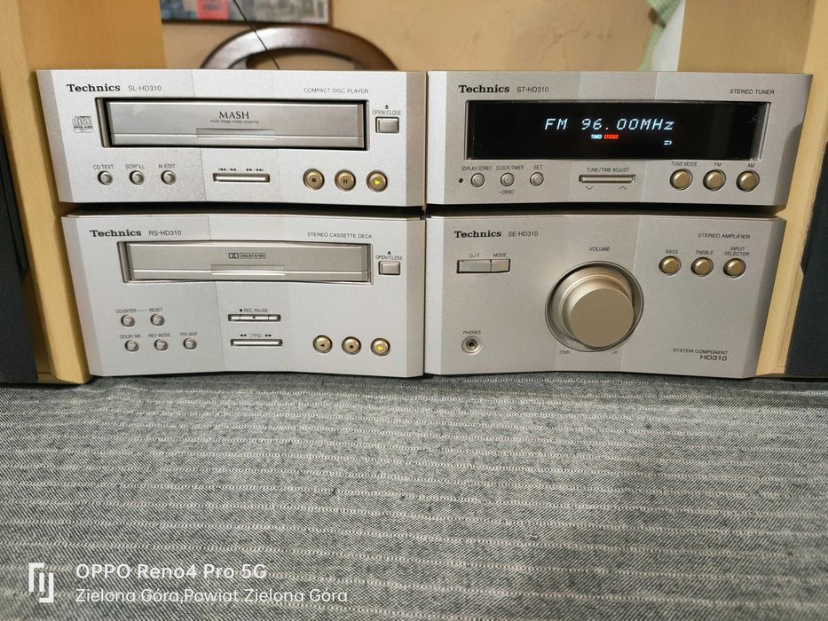 TECHNICS 100% Sprawny Mini Zestaw Audio Stereo Seria HD310 brak pilota