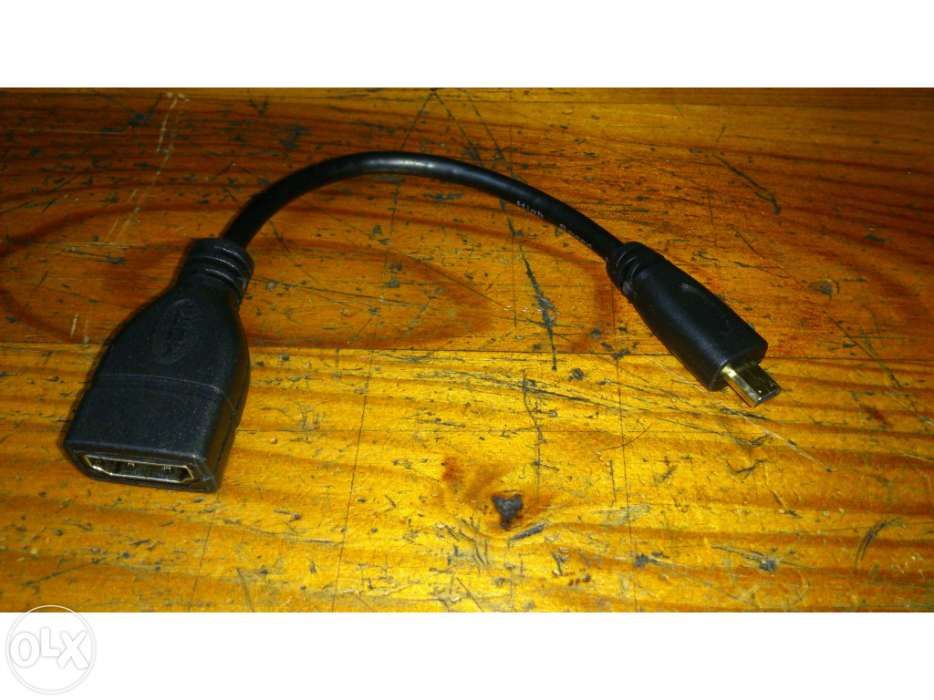 Cabo microhdmi macho para hdmi femea