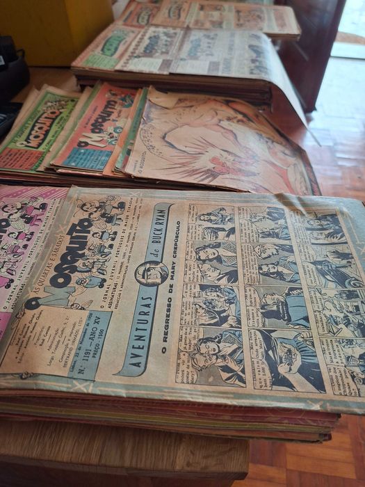 Banda desenhada antiga portuguesa - grande lote de 475 revistas - bom estado