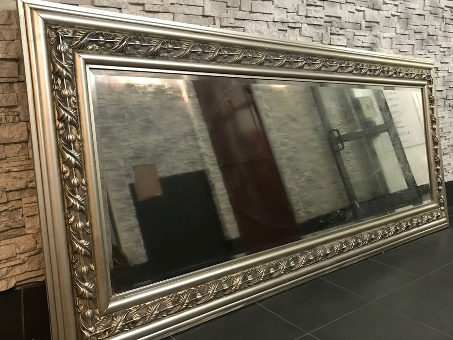 Lustro ścienne, ozdobne, duże antyk