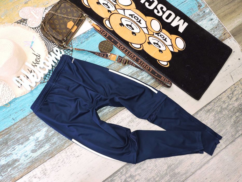 Adidas Oryginalne spodnie dresy logo zamki S