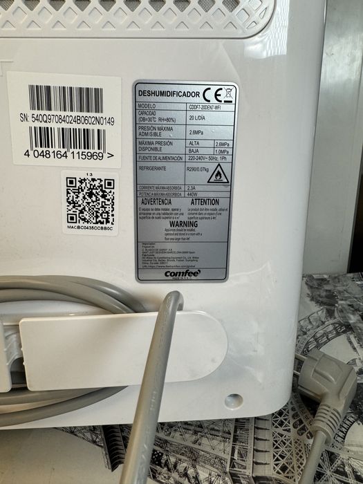 Осушувач повітря Comfee 20 л компресорний CDDP 20