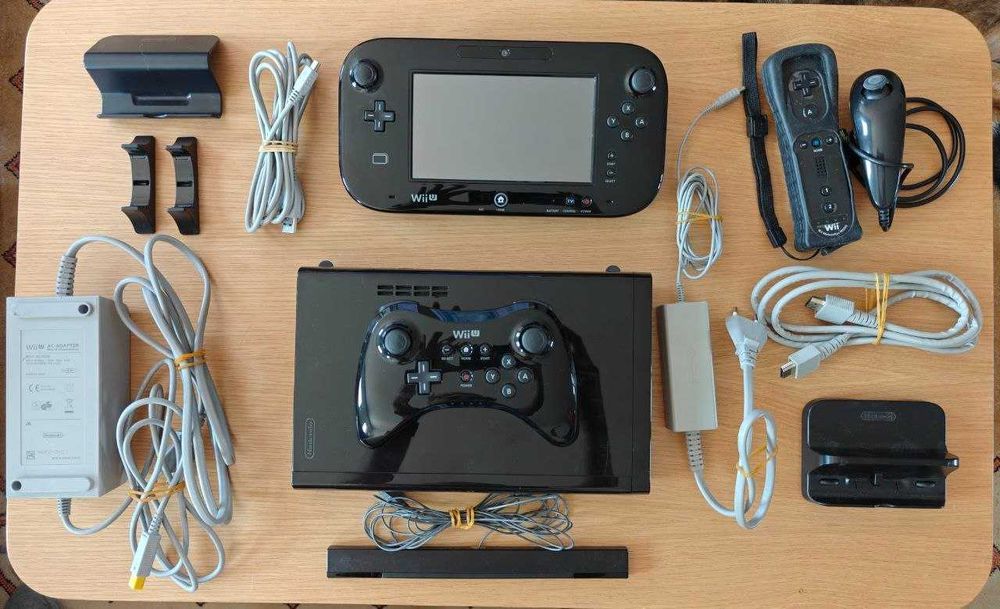 Nintendo Wii U Premium 32GB Completa + Pro Controller + Wii Remote + Nunchuk