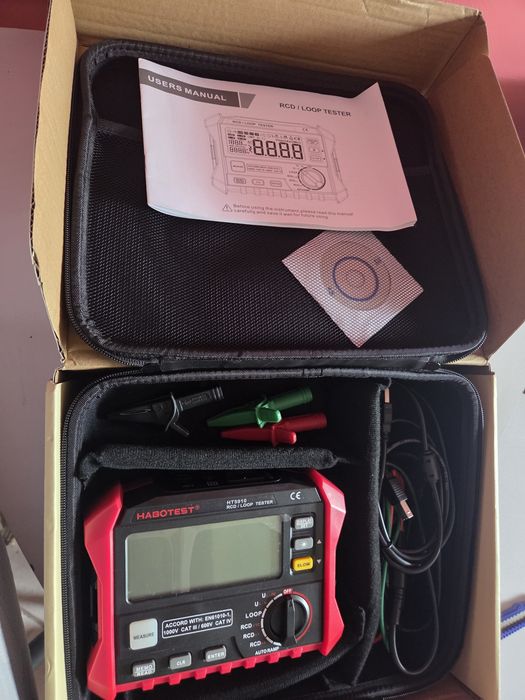 Miernik Tester RCD / LOOP Pętli Zwarcia Habotest HT5910 - Nowy Zestaw dla elektryka