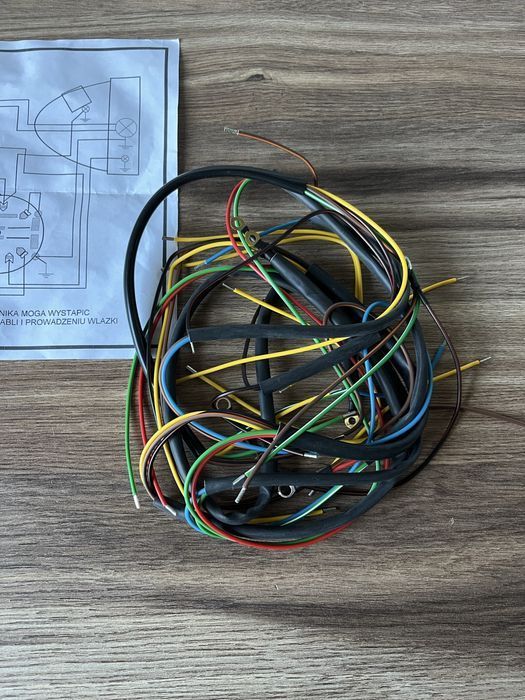 NOWA POLSKA instalacja elektryczna WSK 125 B1 DWURAMÓWKA