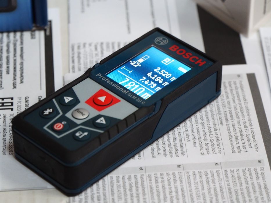 Dalmierz laserowy BOSCH GLM 50 C leica miarka miara+pokrowiec