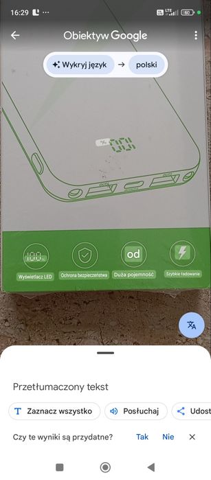 Powerbank czarny 20000