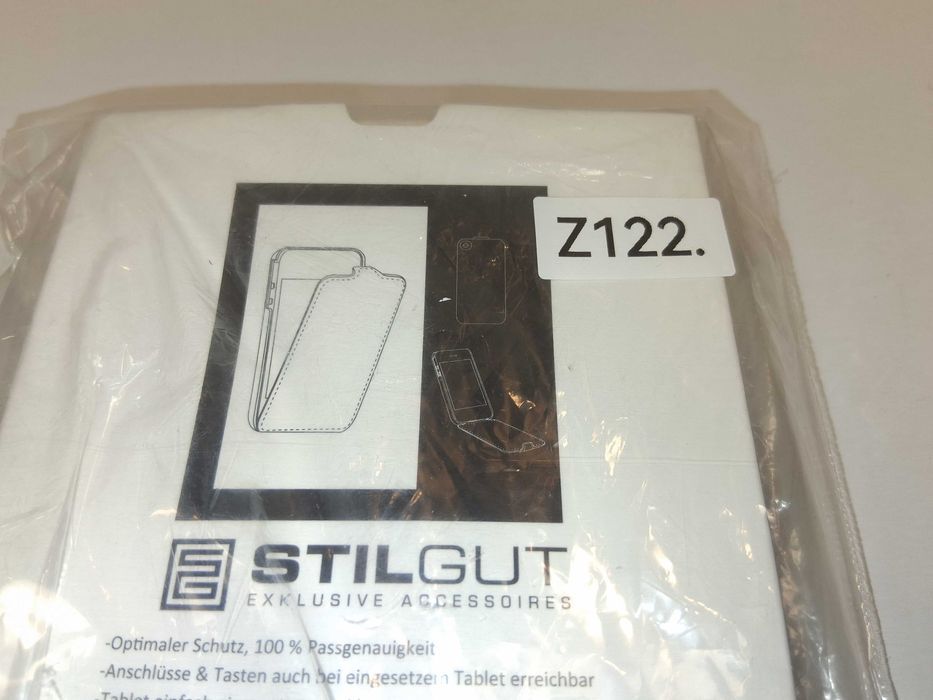 Z122 Stilgut Etui Skórzane Do HTC One M7 Białe Premium Case Slim