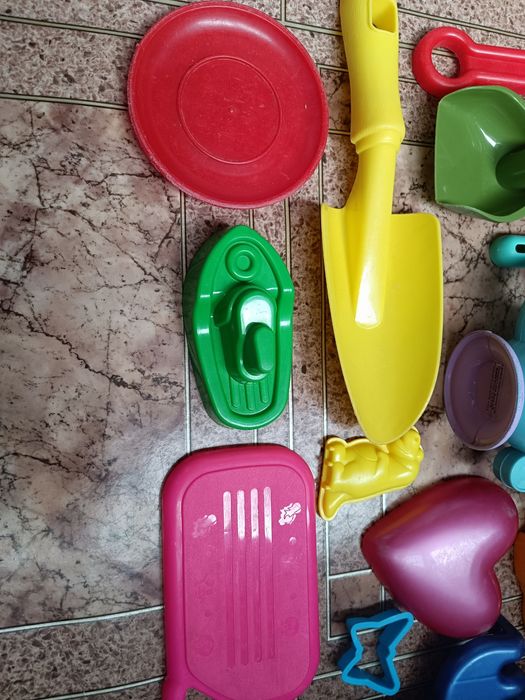 Пасхи детские для песочницы или пляжа, ведро, лопатка, грабли, формочк