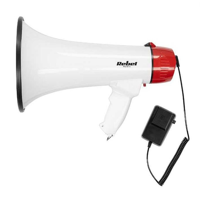 Megafon DH10 REBEL 20W wbudowany mikrofon + mikrofon do ręki