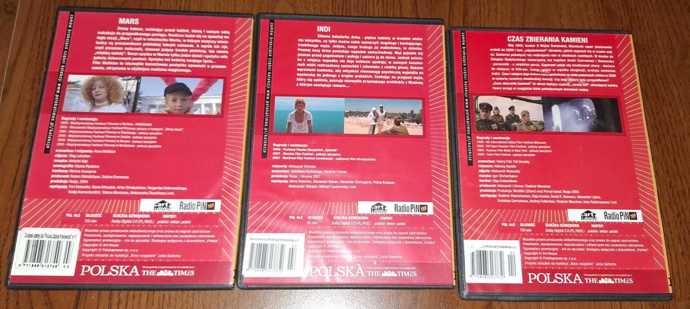Kino rosyjskie - zestaw 15 płyt DVD - kolekcja
